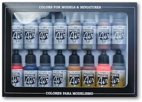 [バジェホ]Vallejo Metallic Set Model Air Paint, 17ml, 16Pack VJ71181 [並行輸入品] 5,320円