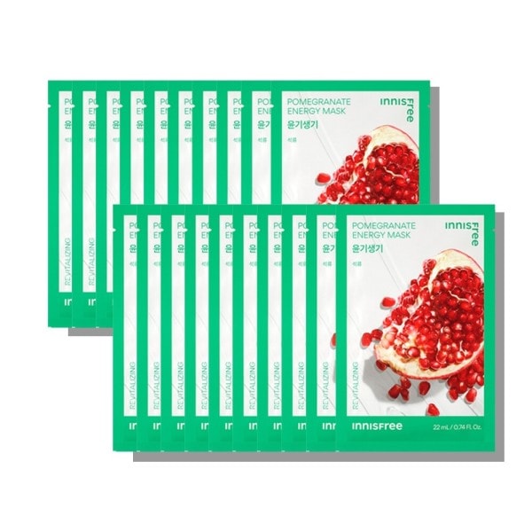 【Innisfree】 ザクロ エナジーマスク 22mL 20枚 (贈呈品なくなり次第予告なしで贈呈終了)