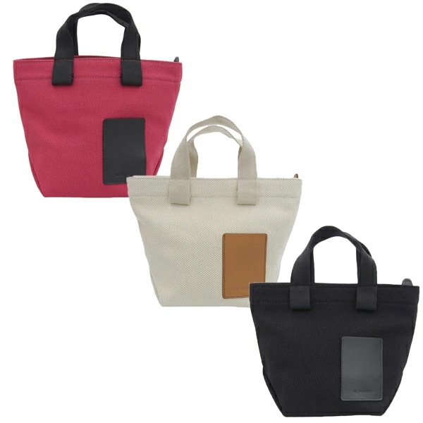 ROBUR S HANDBAG キャンバス トート ハンドバッグ NATURALE/NATU NERO/NERO CHERRY/NERO