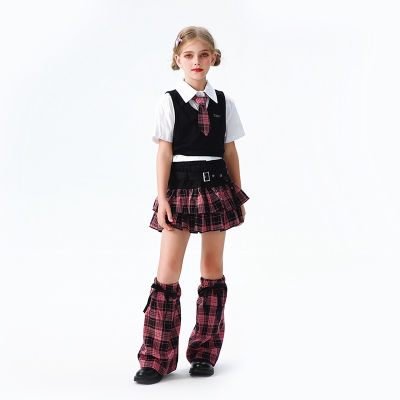 プレッピースタイルの子供服アメリカンスタイルのキャンパススウィートハート学生服ブリティッシュスタイルの子供服ジャズダンスチアリーディング