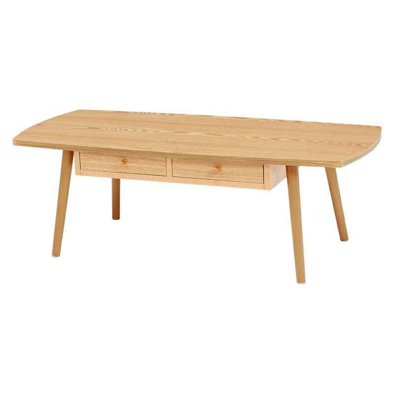 テーブル（ナチュラル）　MT-6353NA両側から取り出せる引出し付きテーブル熱や傷に強いUV塗装仕上げ幅110ｃｍ 11,078円