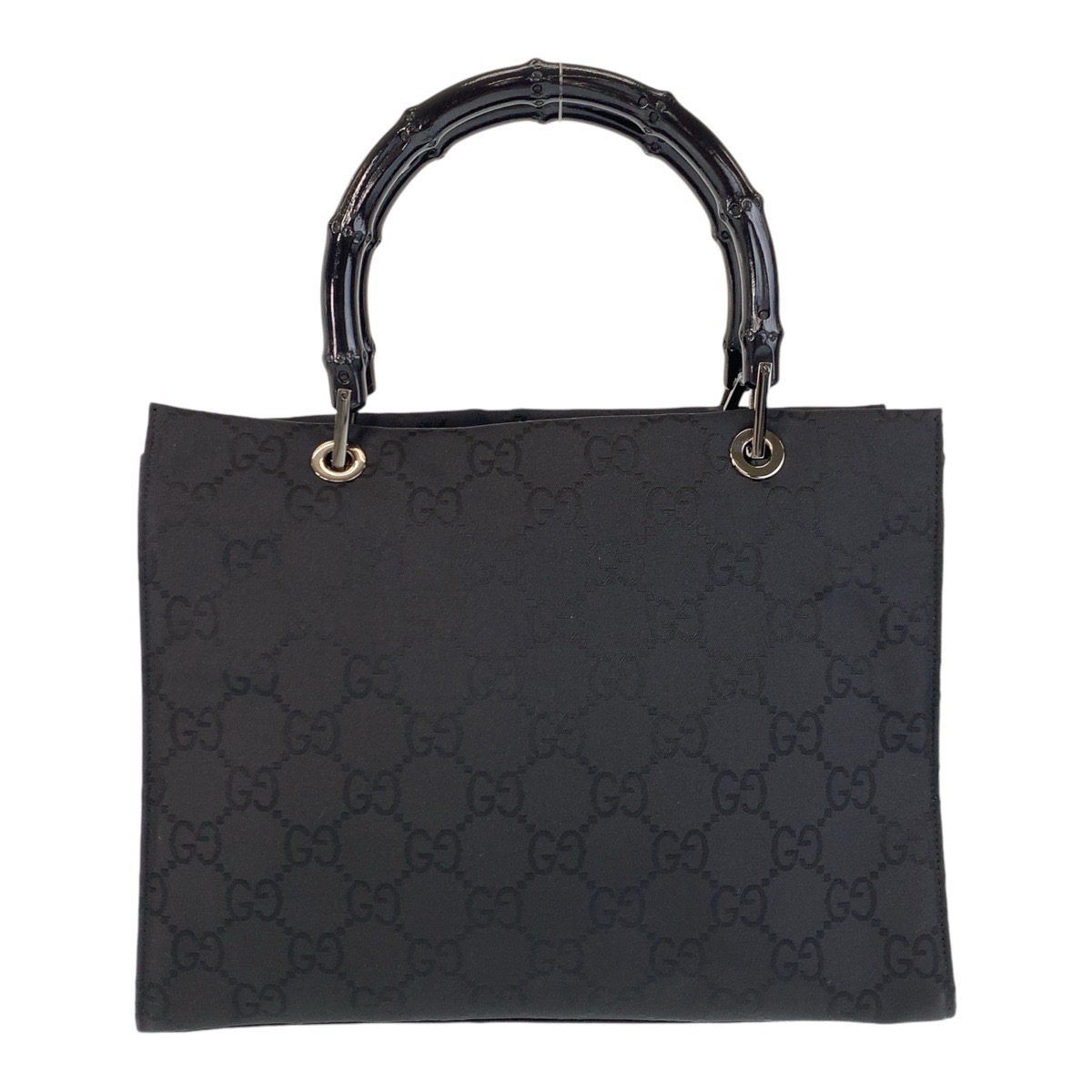 美品 バンブー ブラック 黒 シルバー金具 GGキャンバス/バンブー 002 1016 ハンドバッグ トートバッグ レディース 410553 27,972円