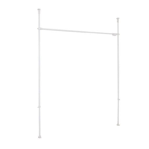 HEIAN SHINDO つっぱりカーテン用ポール ホワイト 耐荷重10KG 取付幅108~180CM 取付高190~264CM TNP-4 平安伸銅工業