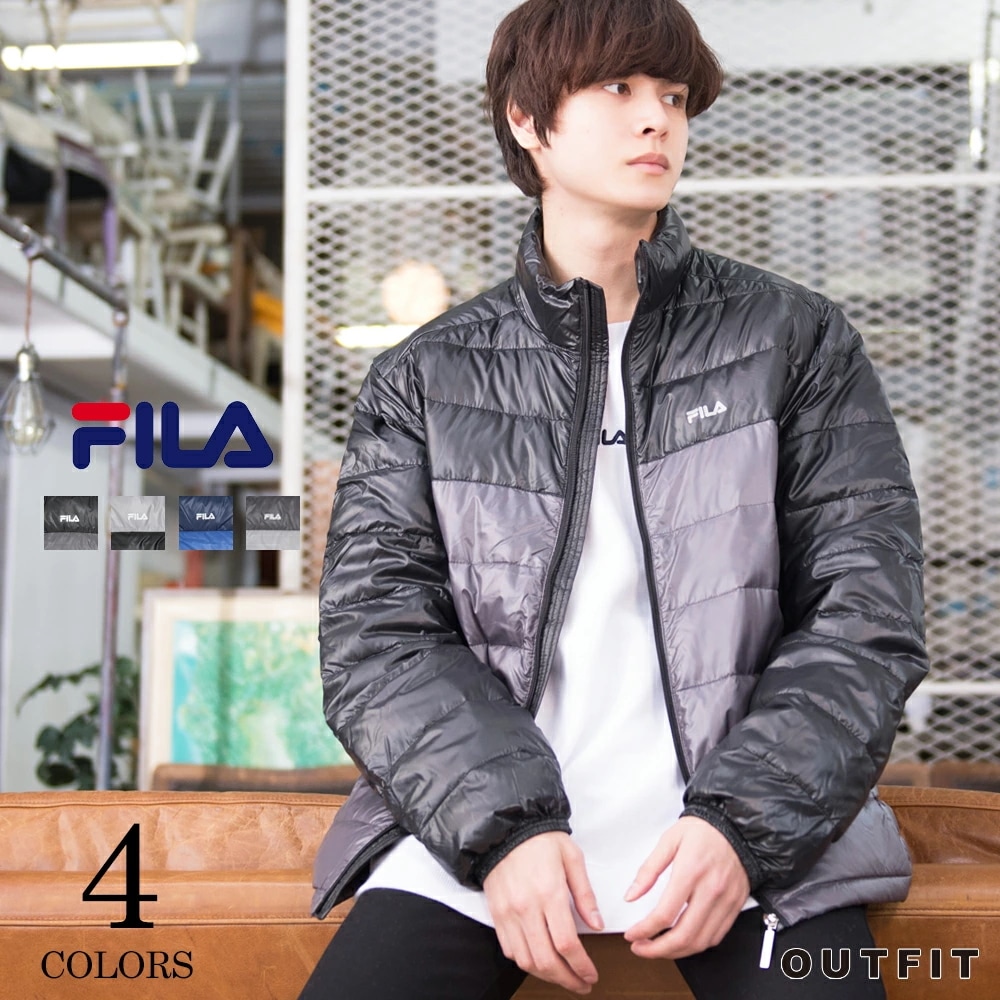 FILA フィラ ダウンジャケット ライトダウンメンズ ショート 軽量 軽量ダウン ブランド ショー