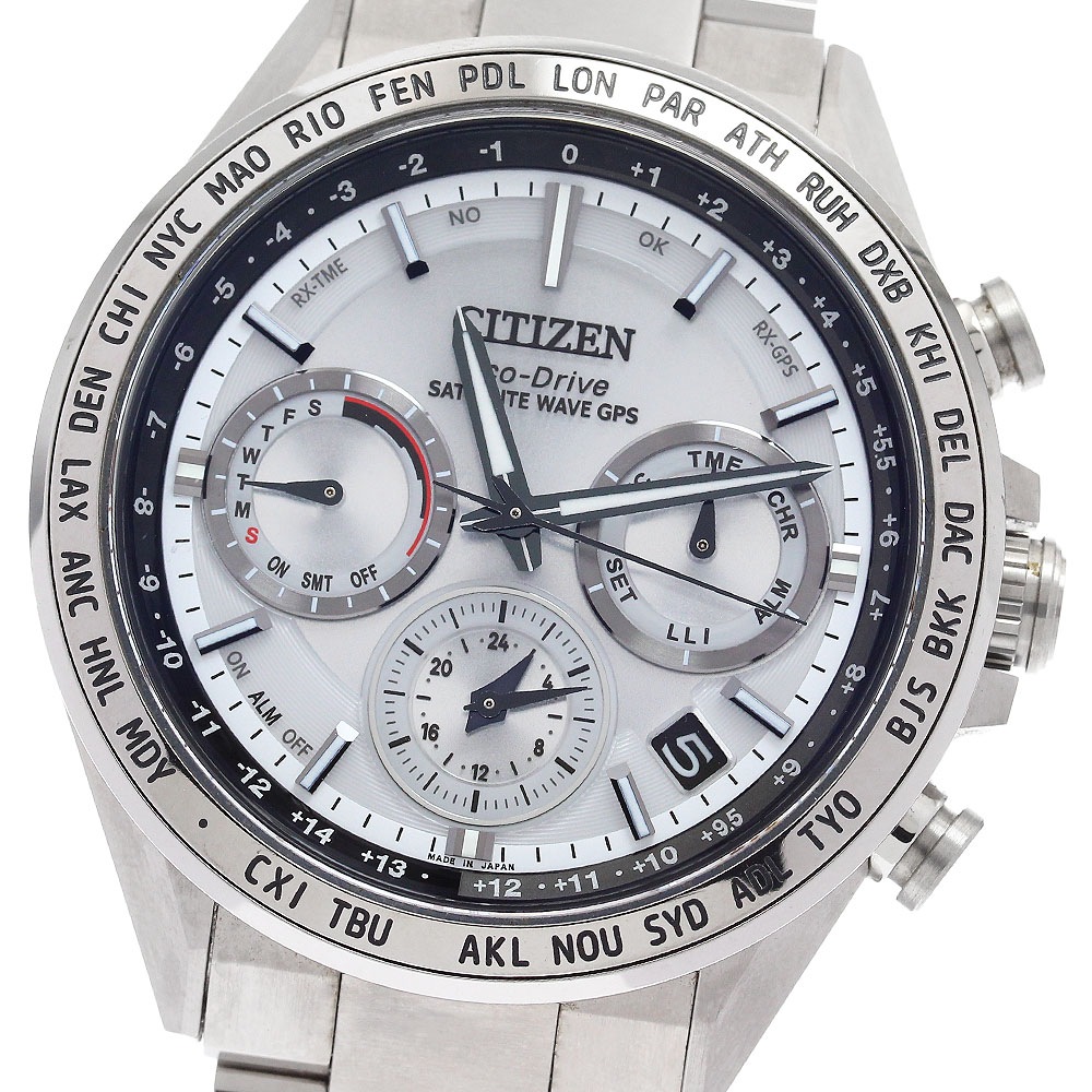 シチズン CITIZEN CC4010-80A/F950-T026656 アテッサ エコドライブ GPS ソーラー電波 メンズ 美品 _903812【中古】 73,480円