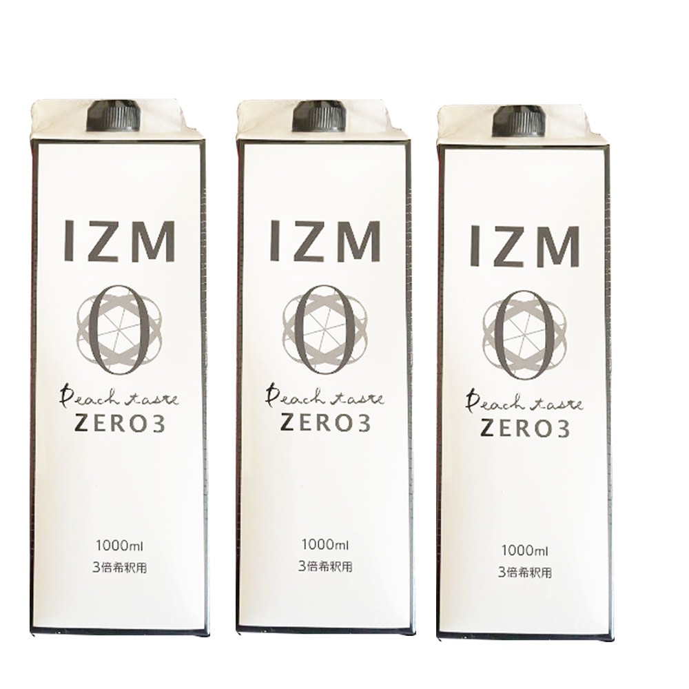 (3本セット) ZERO 3 酵素飲料 1000ml ドリンク