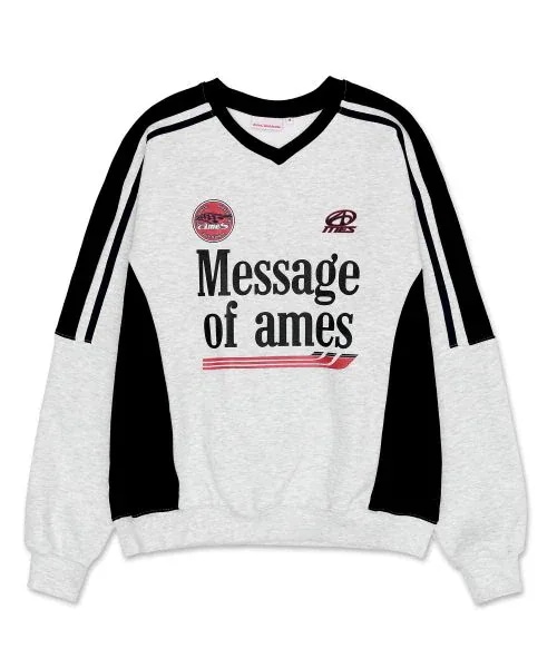 SEVENTEEN ジョンハン 着用★AMES-WORLDWIDE V NECK SWEATSHIRT Qoo10] AMES-WORLDWIDE Seventeen ジョンハン 着用 V : レディース服