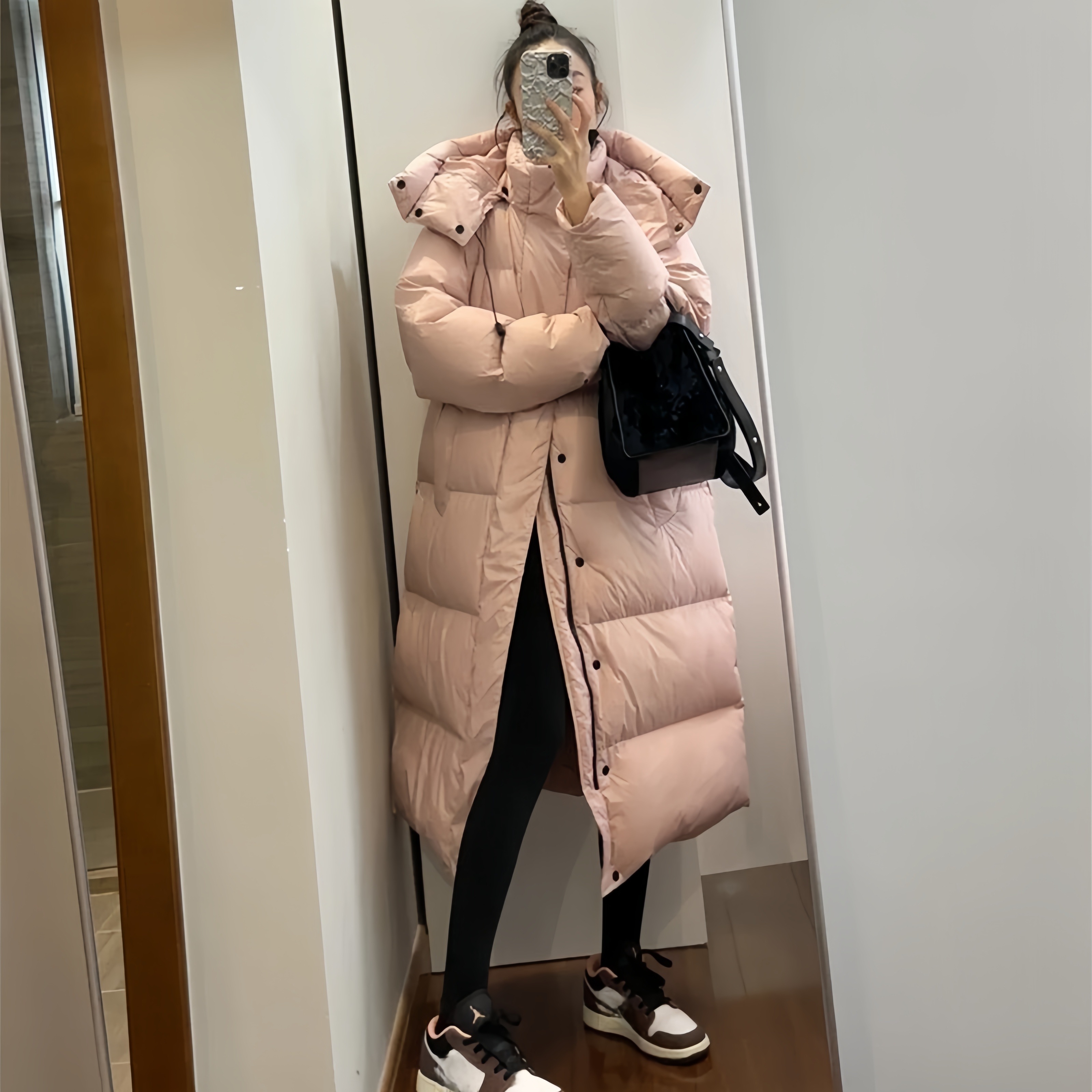 トレーナー ジャケット ベンチコート レディース アウター 膝下 フード付き ダウン 中綿ダウンジャケットダウンジャケット ダウンコート 防寒韓国 着痩せ 軽量 大きいサイズ 通