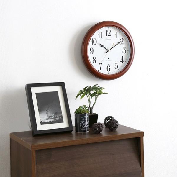 電波時計 壁 掛け時計 円形 ライト付き 見やすい 文字盤