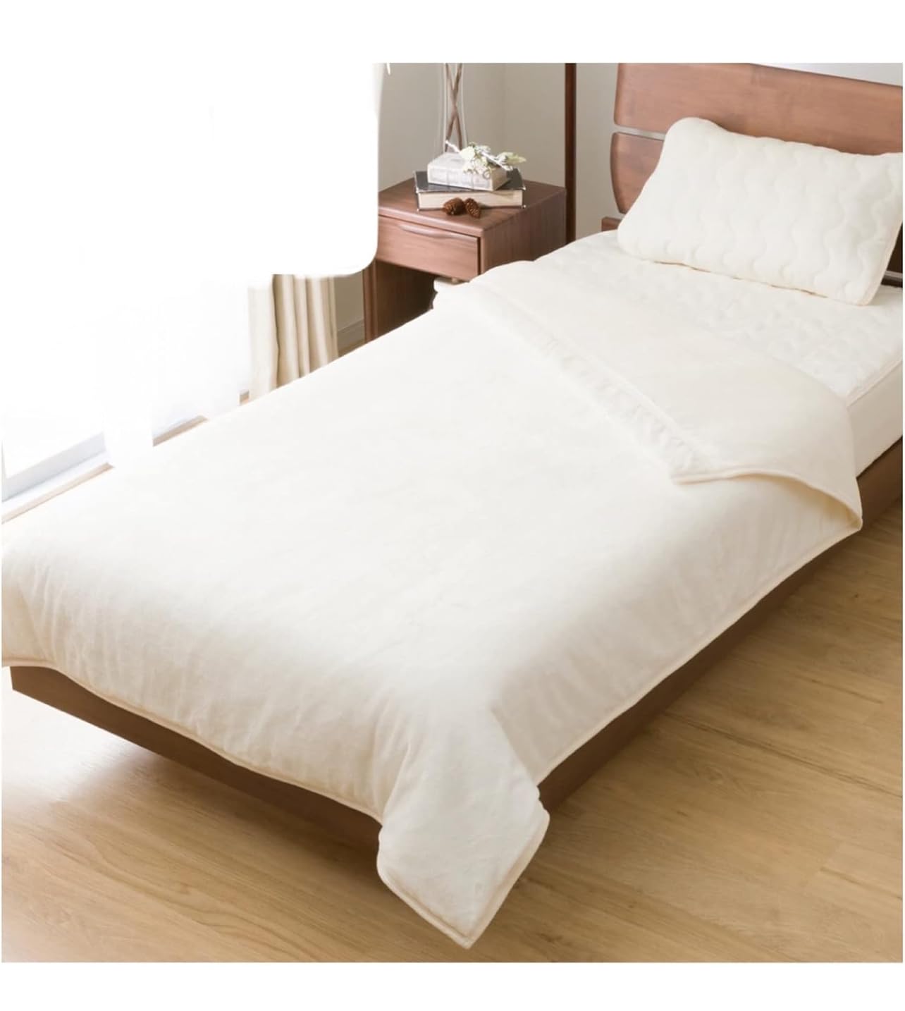 Nウォーム 2枚合わせ毛布 ダブル アイボリー