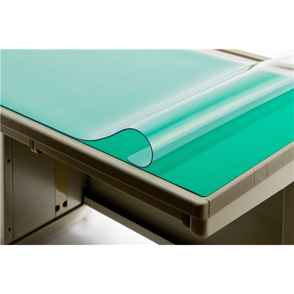 スカイスターデスクマット (1.7mm厚/1395mm×695mm) 下敷付き 軟質塩ビ 日本製 147W