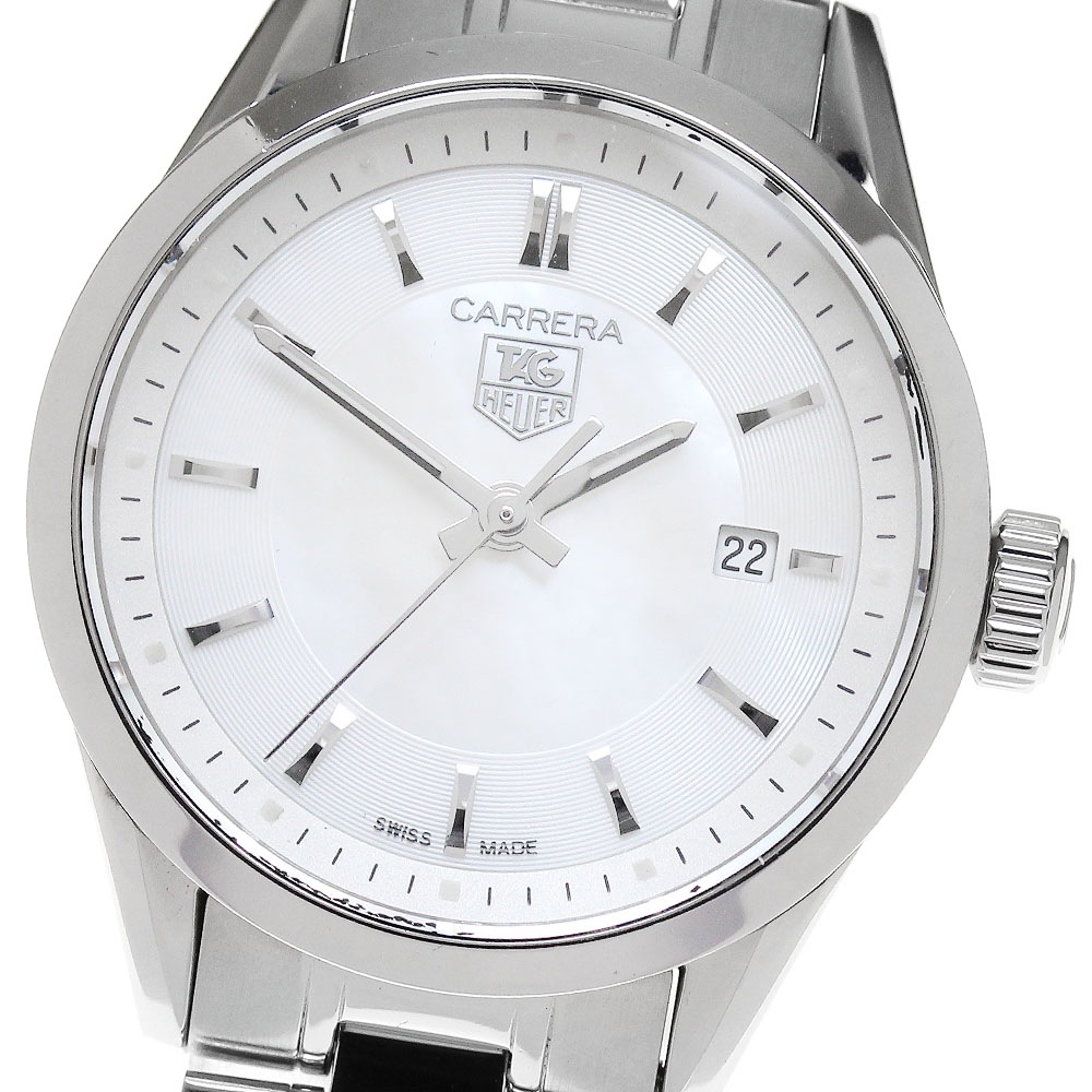 タグホイヤー TAG HEUER WV1415.BA0793 カレラ デイト クォーツ レディース 良品 _850270【中古】 133,600円
