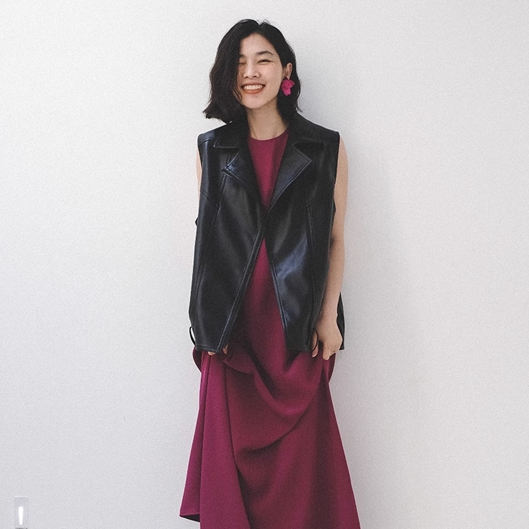 ワンピース ワンピドレス ロング ロング丈 袖なし ノースリーブ ラウンドネック 襟なし セミフレア Aライン ハイウエスト ポリエステル かわいい 大人可愛い シンプル 大人 おしゃれ アジアン