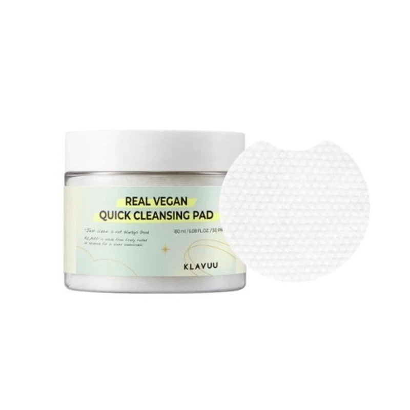 リアル ヴィーガン クレンジングパッド 180ml 50枚 (トナーパット,拭き取りパット,弱酸性, 角質ケア, マスクシート, 毛穴引き締め, ハリ, 弾力, 肌キメ, ピーリング）