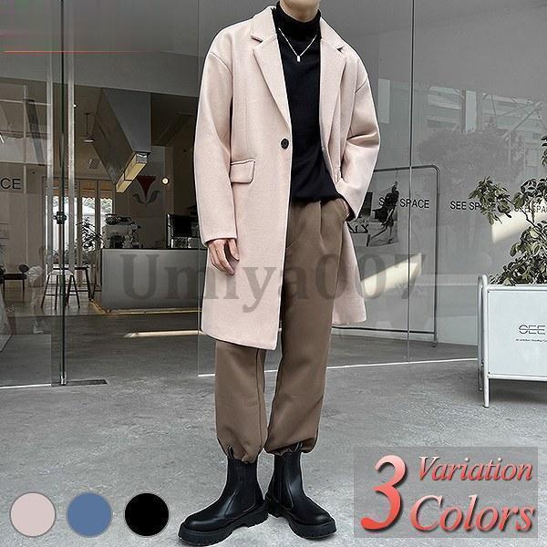 ステンカラーコート メンズ コート チェスターコート ビジネス カジュアル 春 秋 冬 大きいサイズ
