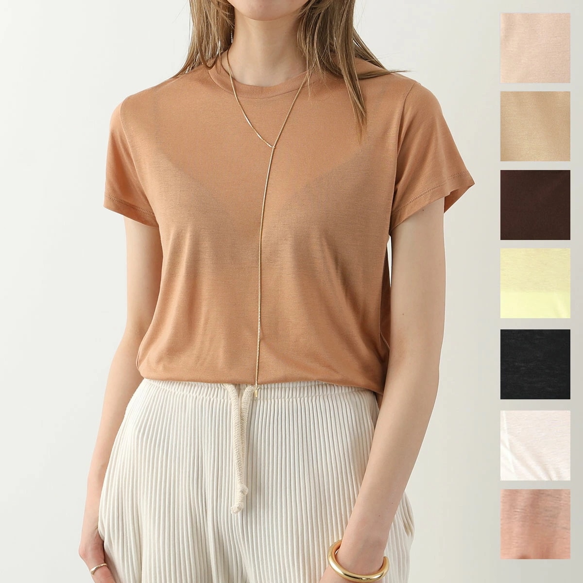 BASERANGE ベースレンジ 半袖 Tシャツ TEE SHIRT TOCT レディース クルーネック カットソー 無地 カラー9色