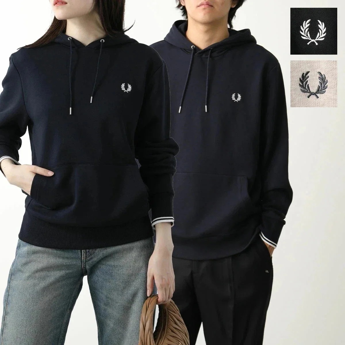 FRED PERRY フレッドペリー パーカー TIPPED HOODED SWEATSHIRT M2643 メンズ レディース スウェット プルオーバー ロー