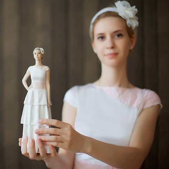 【オーダーメイド】3D肖像画 似顔絵 人形 フィギュア 彼氏 彼女 誕生日 ケーキトッパー 記念日 カップル 友達 プレゼント