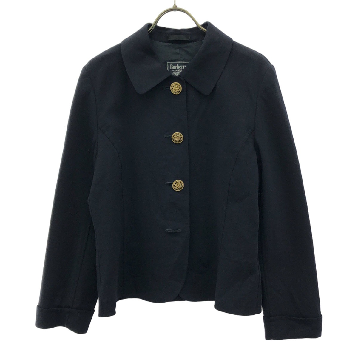 Burberrys バーバリーズ 90s オールド ウールジャケット 9 ネイビー レディース 古着