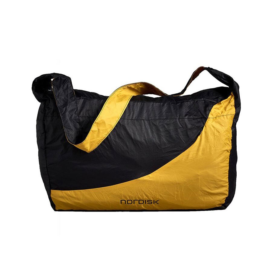 送料無料 ノルディスク マルメ ポケッタブル ショッピングバッグ Nordisk Malmo 25 Shopping Bag Black/Mustard Yellow 133083 バッグ 鞄