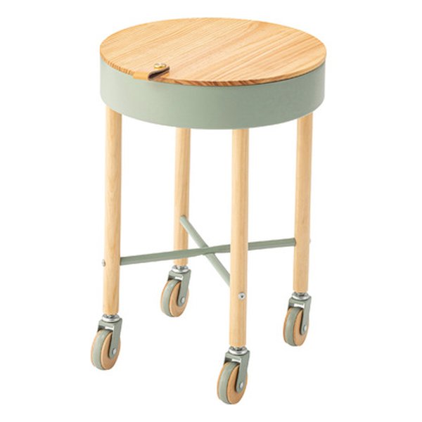 サイドテーブル グリーン 幅35×奥行き35×高さ51.5cm PW-56GR