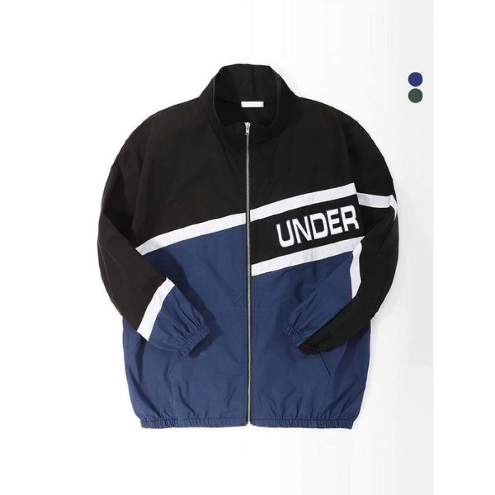 (Juans) オーバーフィットレタリング配色アノラック BNJP2101