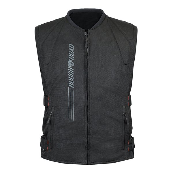 R&R ボディープロテクターベスト BKロゴ-XL RR10061BK-LG5