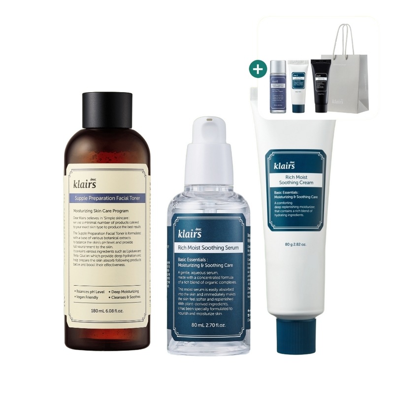 フェイシャルトナー180ml+スーディングセラム80ml+スーディングクリーム80ml 3種セット