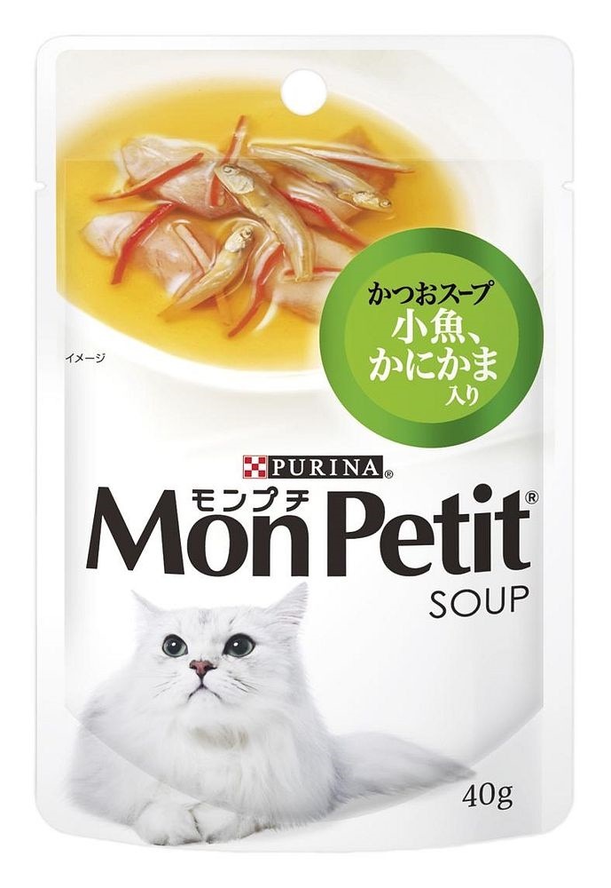 （まとめ買い）モンプチパウチ スープメニュー小魚かにかまかつお入り 40g 猫用 キャットフード [x48] 5,588円