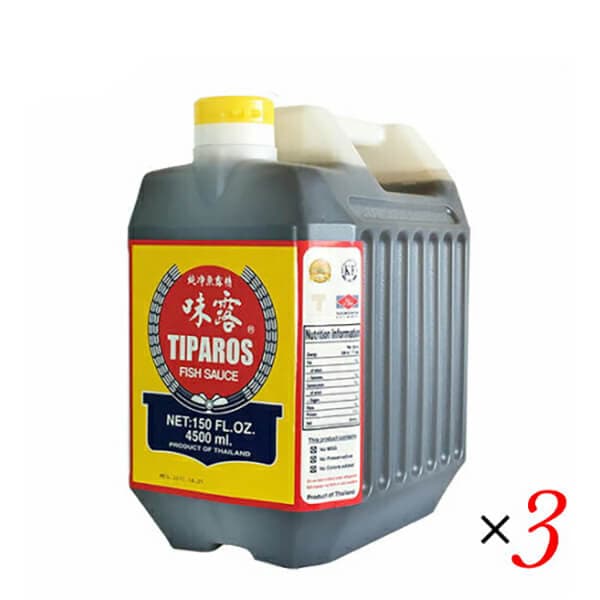 ナンプラー フィッシュソース ベトナム ティパロス フィッシュソース 4.5L ３個