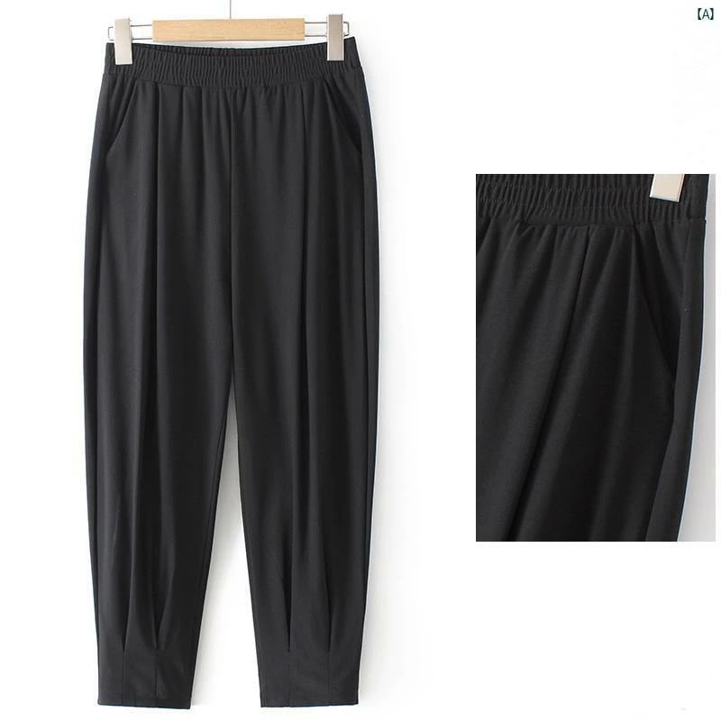 レディース ファッション おしゃれ 春夏 秋　冬 大人 上品 高級 マダム プレゼント 敬老日　おばあちゃん パンツ 夏 カジュアル 九分丈 ハイウエスト キャロット パンツ 5,238円