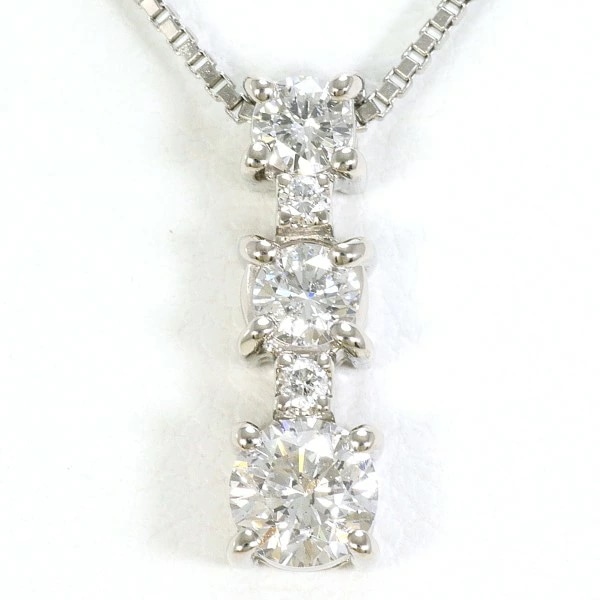 PT900 プラチナ PT850 ネックレス ダイヤ 0.501 0..02 ジュエリー 中古