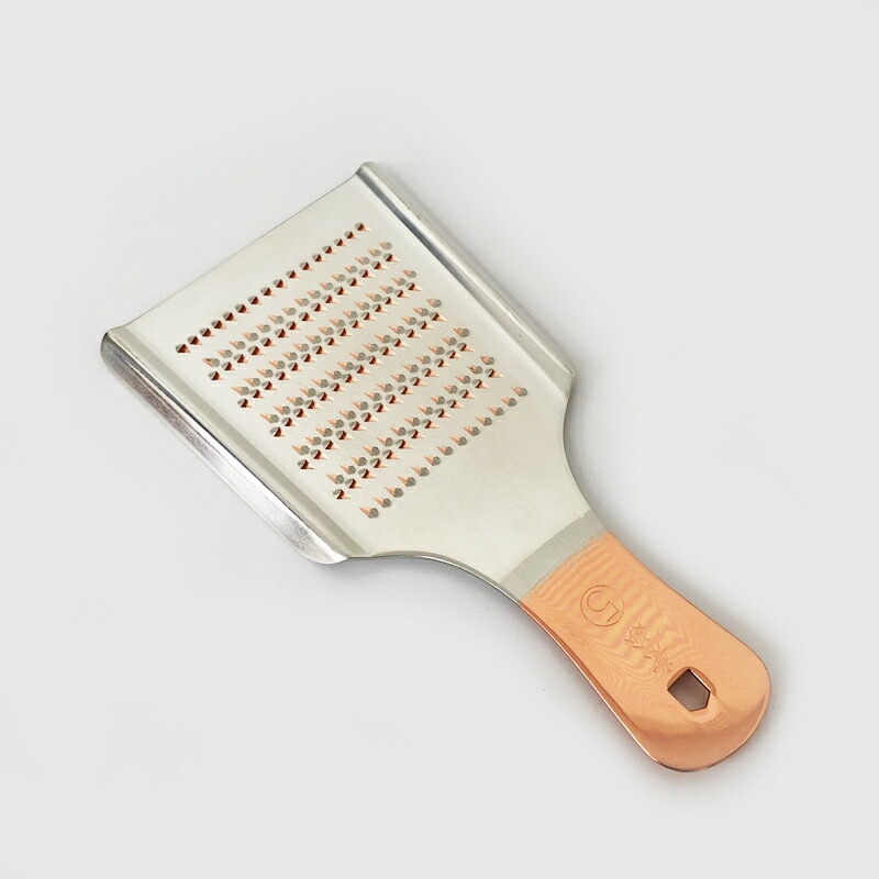 ゆうパケット便可能!銅製 本目立て おろし金 19cm(No.5) /日本製 国産品 純銅 ハンドメイド 職人技 最高級品 2種類の刃 荒目 細目 大根おろし器 山芋 生姜 わさび 山葵 薬味