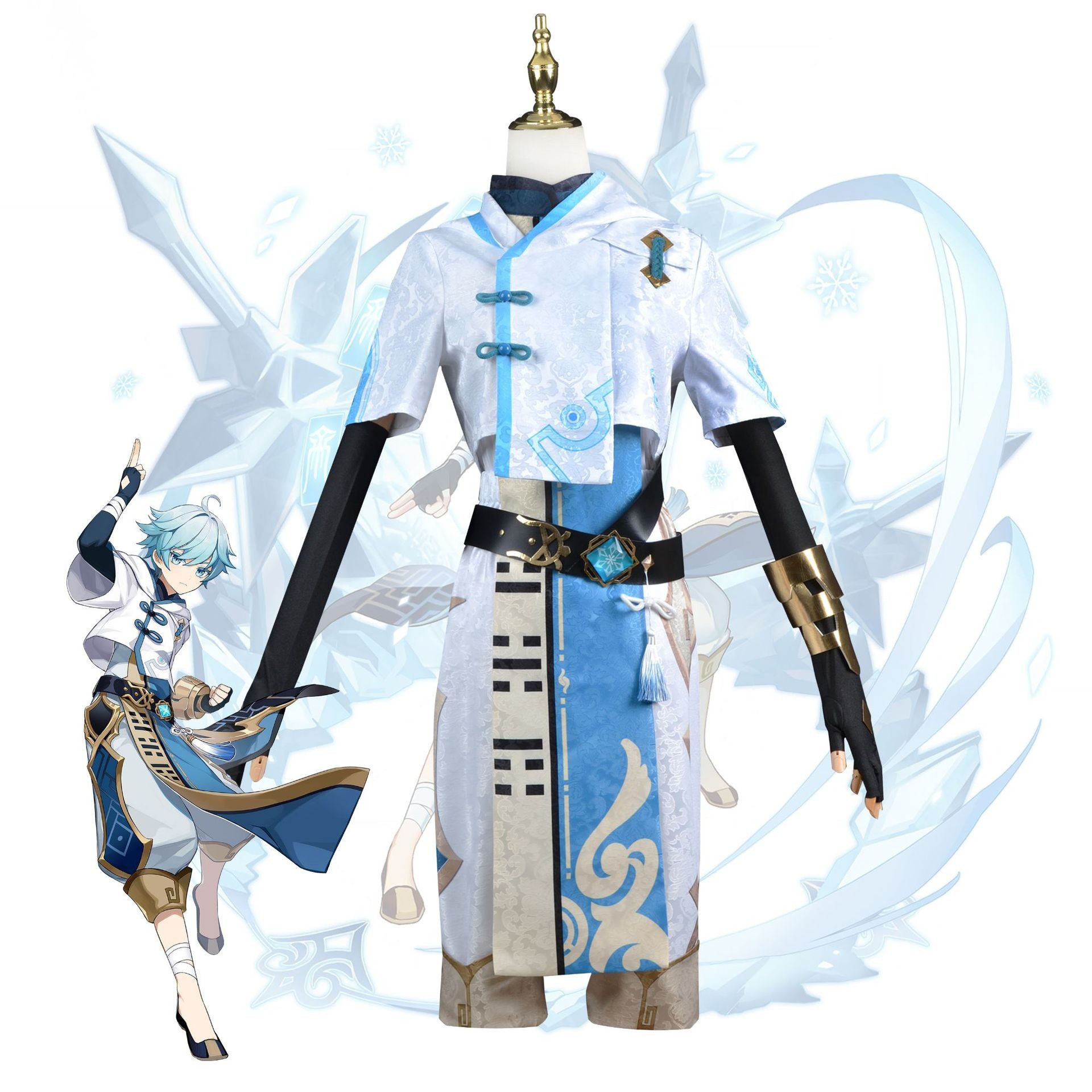 重云 セットアップ Genshin コスプレ 原神 Chongyun ちょううん 重雲イベント用品 変装 仮装