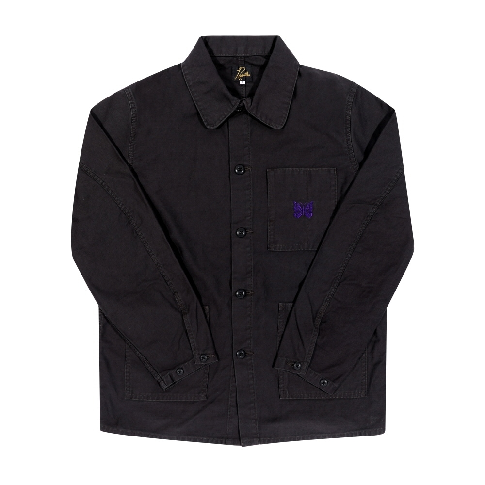 ニードルス カバーオール バックサテン メンズ ジャケット QV145 B-Black