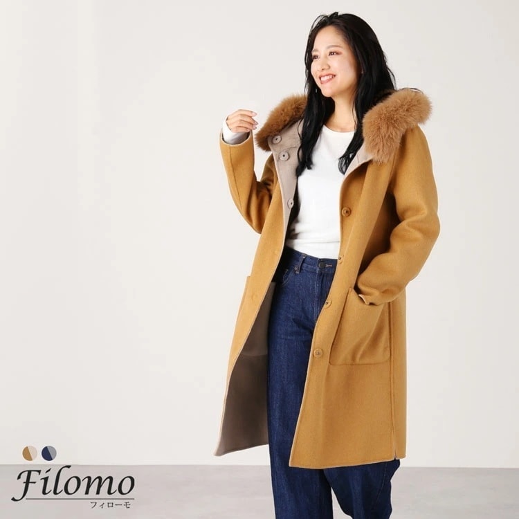 ウールリバーシブルロングコート 27,720円