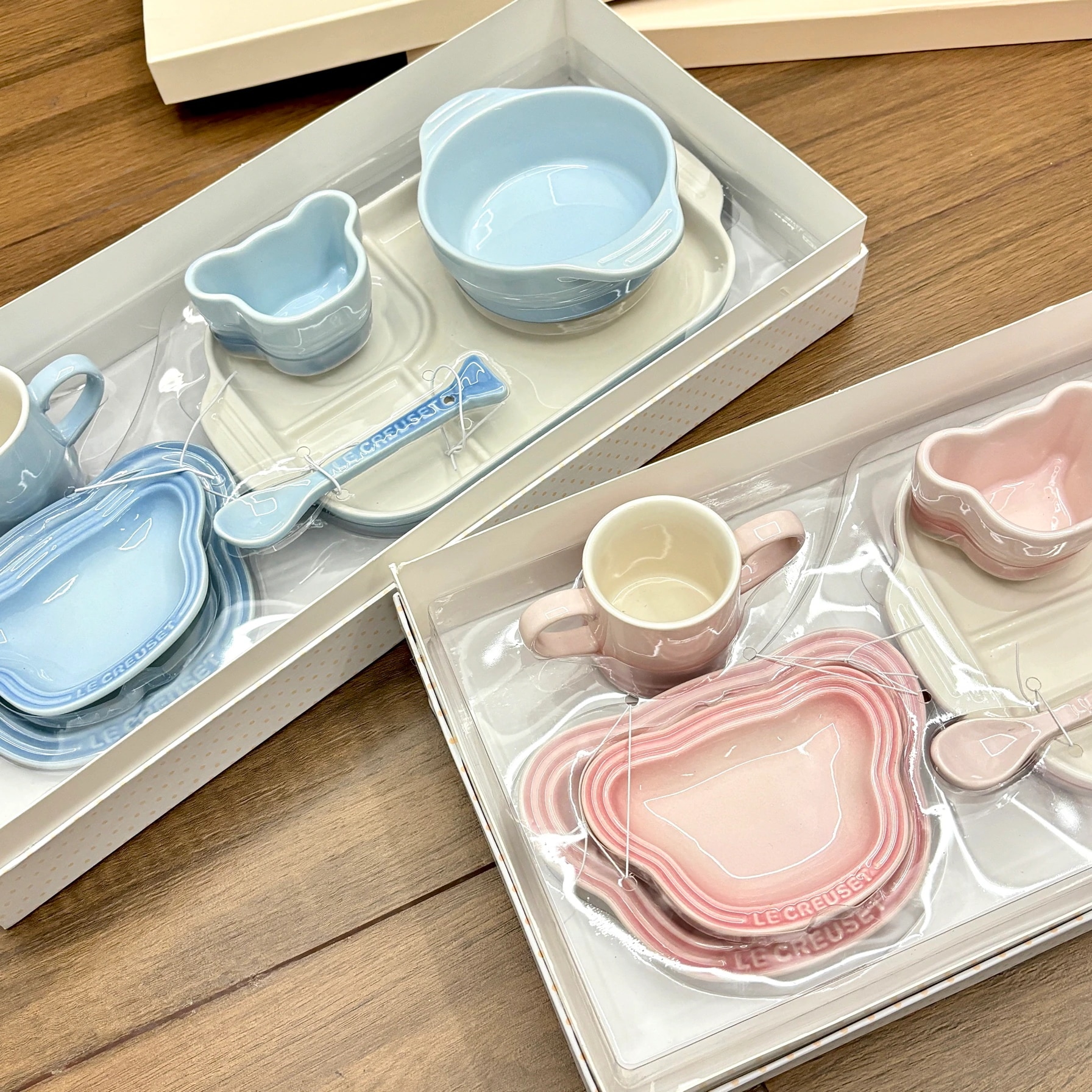 皿プレートカップセットかわいい食器陶器サービングプレートギフトボックス7点セット