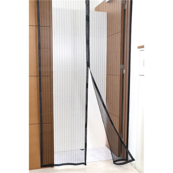 （まとめ） マグネット式蚊帳カーテン [x10セット]