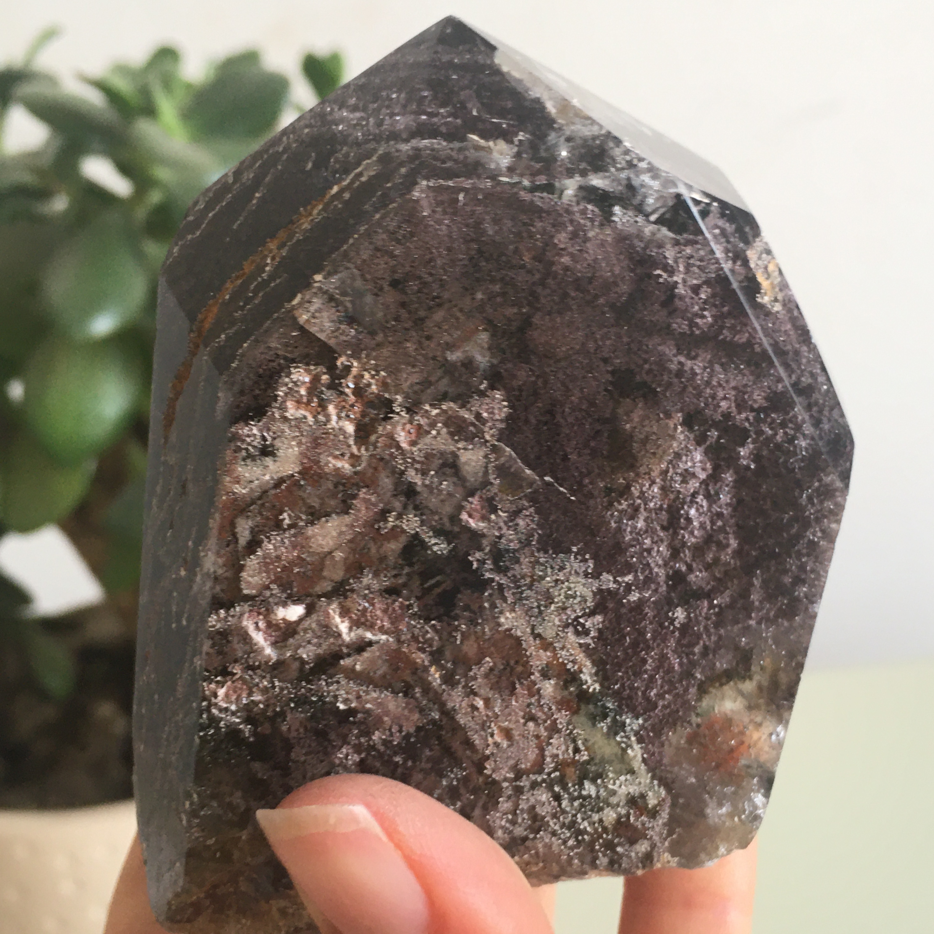 绿幽灵摆件,天然水晶,322g