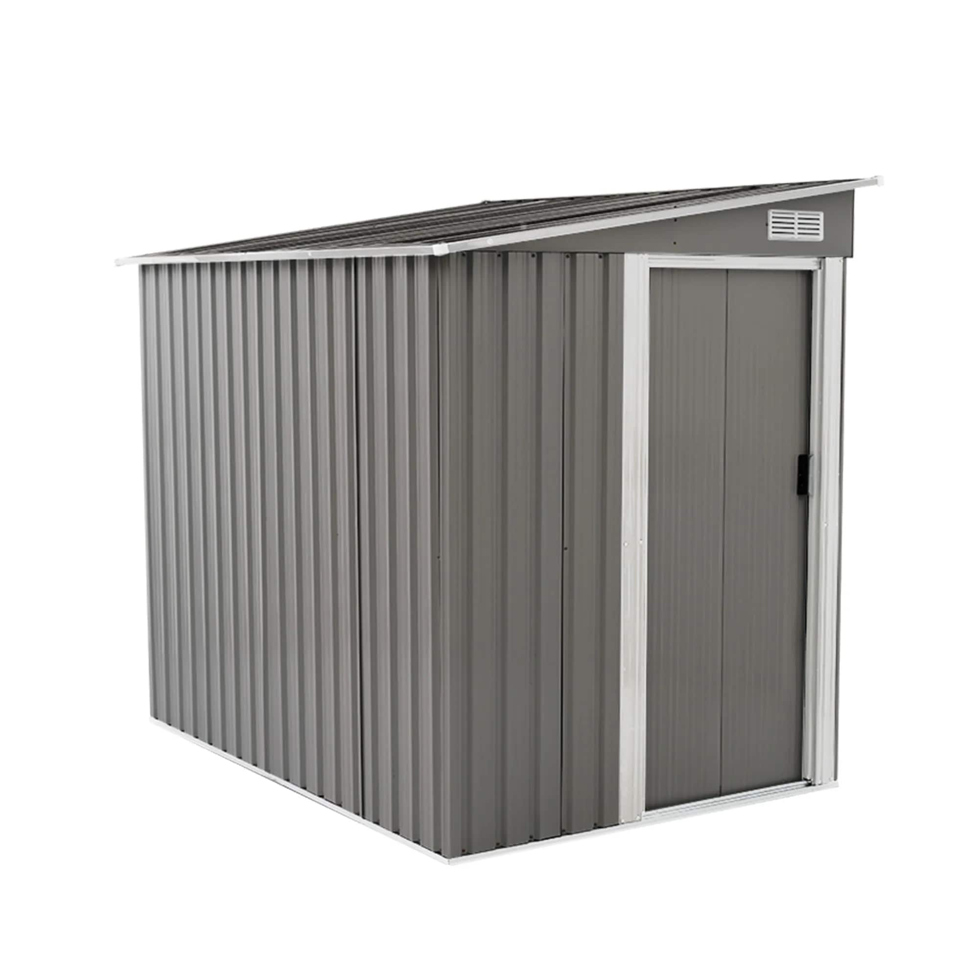 可動棚なし物置 屋外 スチール 倉庫 戸外収納庫 幅153*奥行き6*高1 物置き おしゃれ 大型 収納庫 屋外物置 防さび ベランダ 防水 ドア 引戸 スチール物置 屋外収納 ロック付