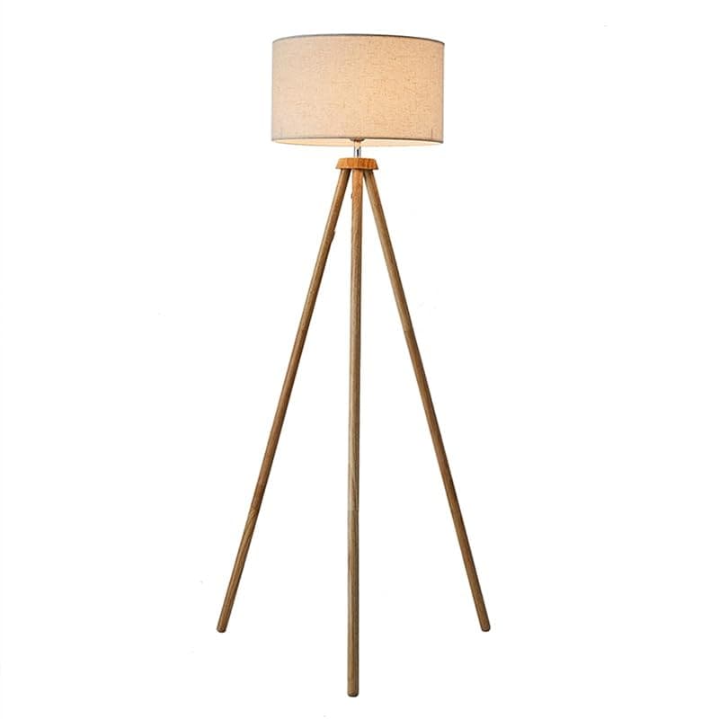 Makilight LEDフロアランプ 12WLED電球付き 木製三脚スタンド 調色3段階 無段階調光 スタンドライト 照明器具 フロアスタンド 間接照明 復古スタイル シンプル風ト おしゃれ 口金E 13,485円