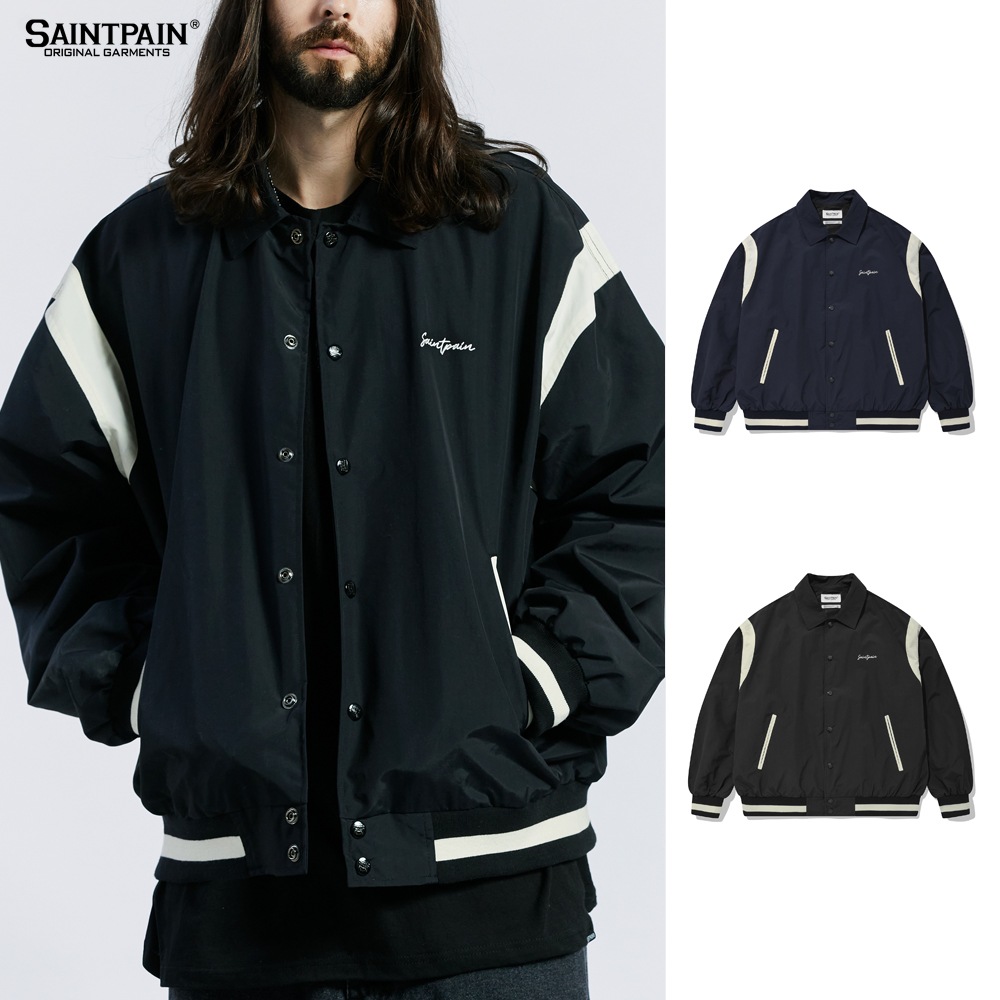 BTS 着用 ブランド SP NYLON VARSITY JACKET-2 COLOR