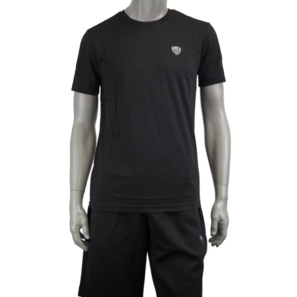 EA7 EMPORIO ARMANI イーエーセブン エンポリオ・アルマーニ Premium Shield エンブレムパッチ Tシャツ/8NPT16 PJRGZ 1200