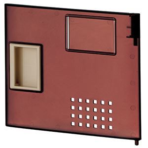 （まとめ） アイリスチトセ 樹脂多目的ロッカー用 取っ手付扉 クリアブラウン TJL-P-S-CBR 1セット 3セット