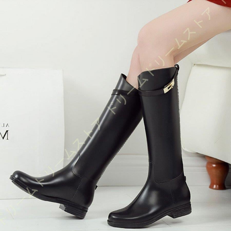 新発売軽量 かっこいい 雨靴 婦人靴 ファッション シンプル フラットシューズ 無地 履きやすい 脱ぎ履き便利 カジュアル 快適 作業靴 滑り止め 撥水 ビジネス デート