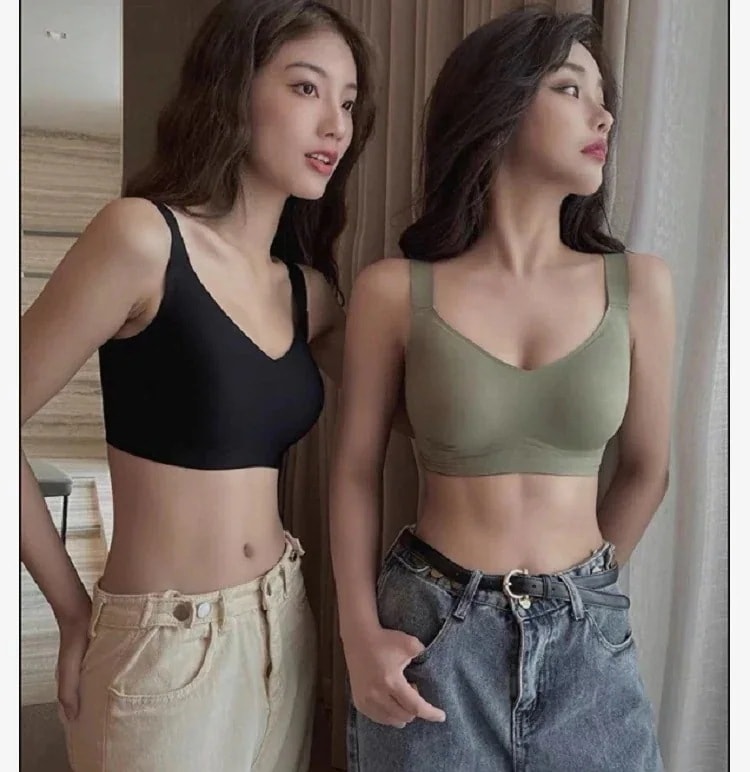 大胸が小さく見える 下着女 たれどめ 傷のないブラジャー スチールリングレス うんどう オーバーサイズのブラジャー00