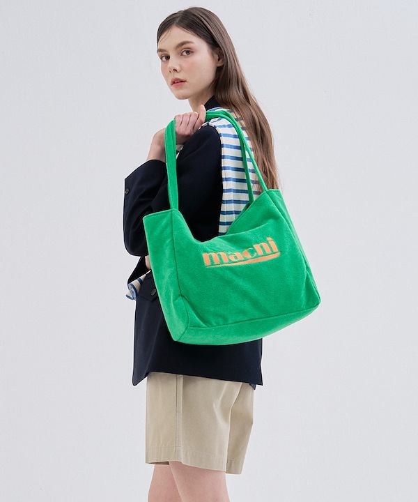 MACNII] ☆韓国NEW BRAND☆HOLIDAY TERRY BAG(3COLOR)