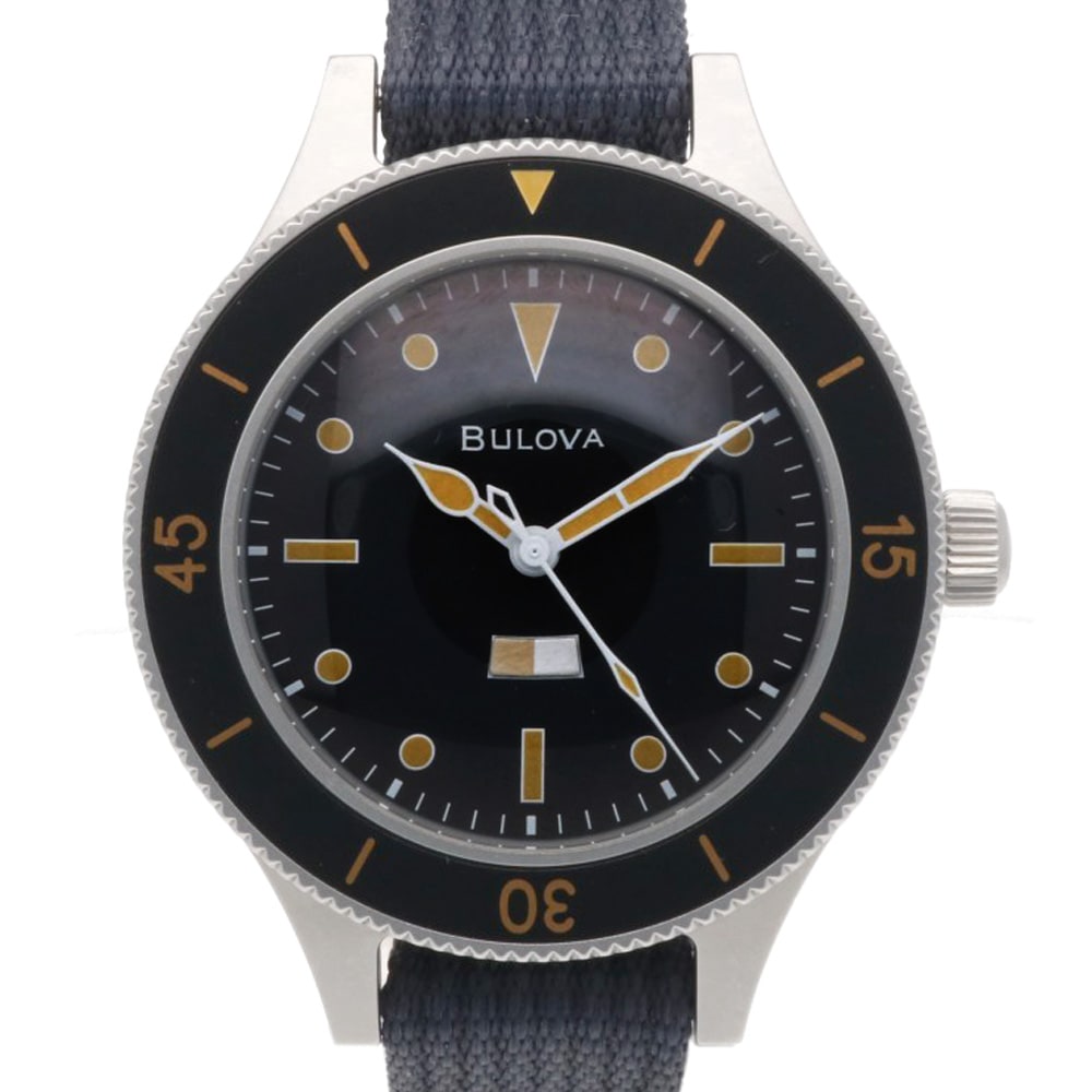 ブローバ アーカイブシリーズ 腕時計 ステンレススチール MIL-SHIPS-W2181 98A266 自動巻き 1年保証 BULOVA 中古