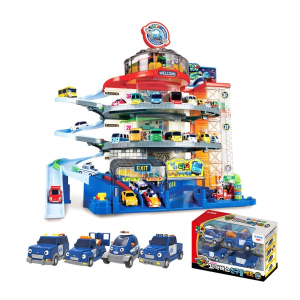 タヨ駐車タワー + タヨお友達 ミニカー 4種 セット(10弾)