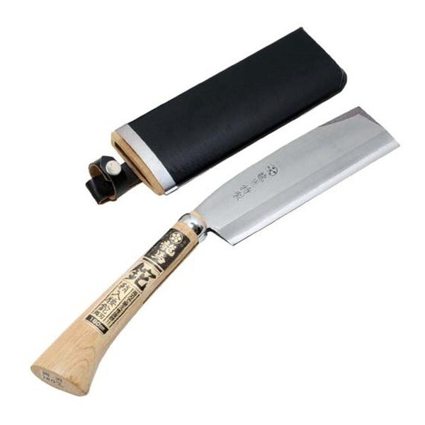 藤原産業 梅鉢龍馬 鞘入腰鉈 双刃 180MM